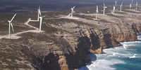 Wind farm at Cathedral Rocks